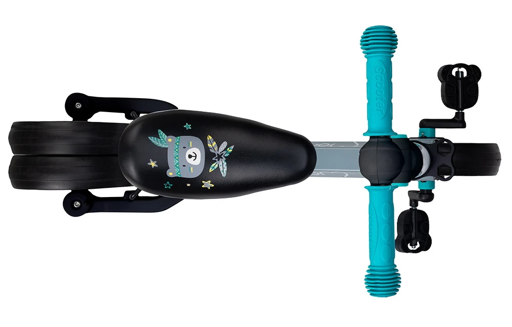 Momi Loris Grey/Turquoise 4-in-1 Ride-On Loopfiets ROBI00041 7 Momi Loris Grey/Turquoise 4-in-1 Ride-On Loopfiets ROBI00041 - Afbeelding 5