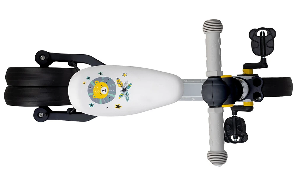 Momi Loris Grey/Yellow 4-in-1 Ride-On Loopfiets ROBI00040 - Afbeelding 5