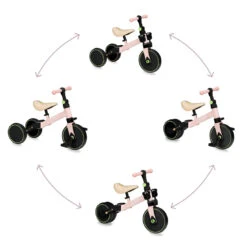 Momi Loris Pink 4-in-1 Ride-On Loopfiets ROBI00039 -Dirkje || Jollein || bébé-jou Verkoopwinkel momi loris pink 4 in 1 ride on loopfiets robi00039 9