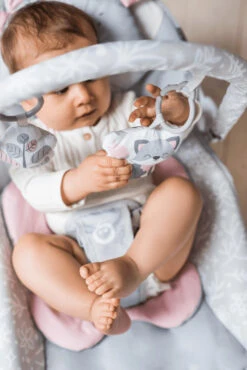 Momi Luis Grey Bouncer Wipstoel BULE00018 -Dirkje || Jollein || bébé-jou Verkoopwinkel momi luis pink bouncer wipstoel bule00016 01 1