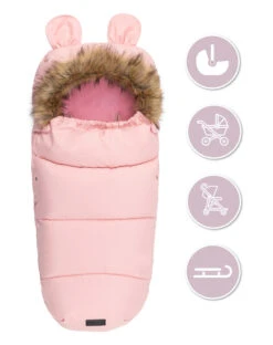 Momi Pink Universele Voetenzak AKCE00033 -Dirkje || Jollein || bébé-jou Verkoopwinkel momi pink universele voetenzak akce00033 6