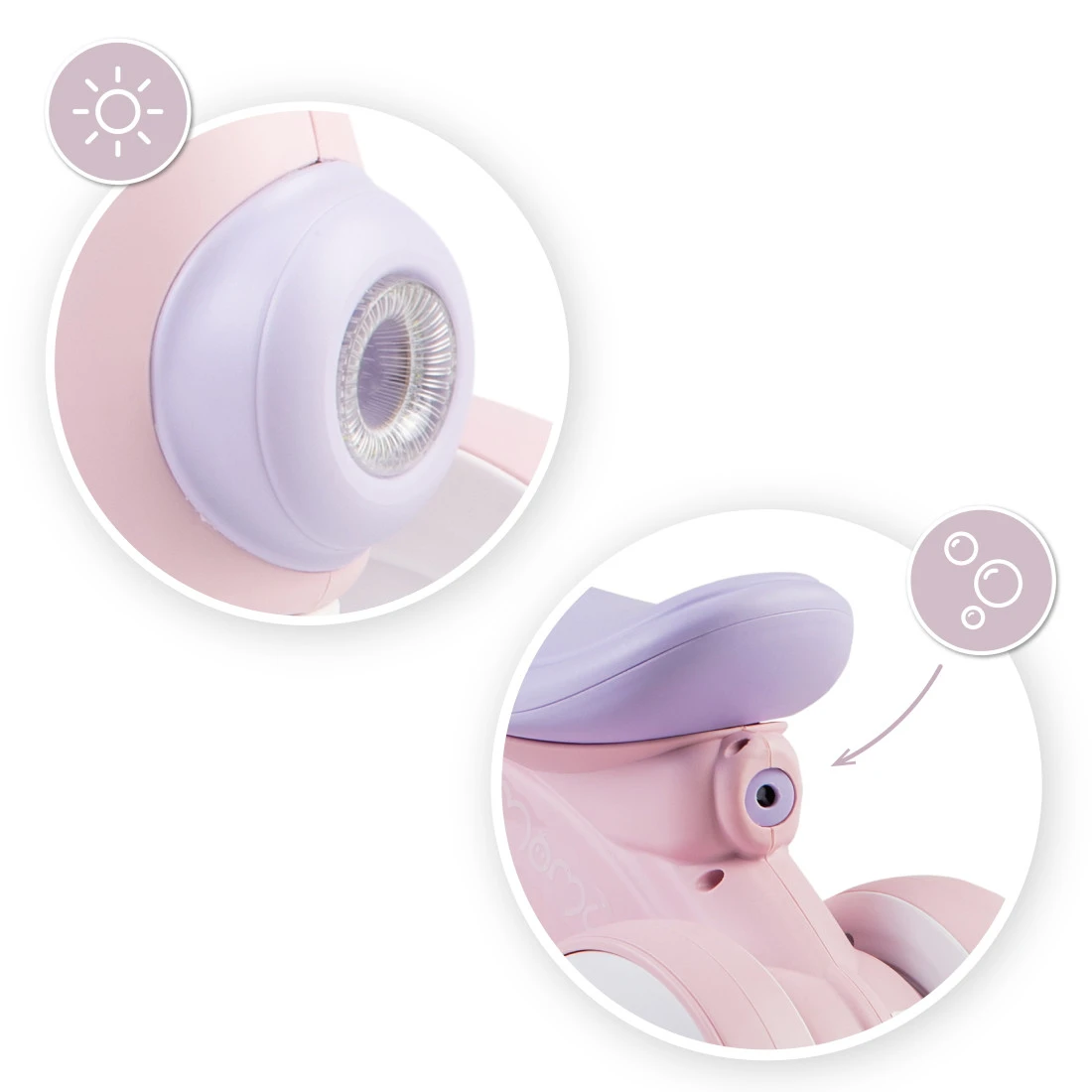 Momi Tobis Pink Ride-On Bubbles Loopfiets ROBI00042 7 Momi Tobis Pink Ride-On Bubbles Loopfiets ROBI00042 - Afbeelding 5
