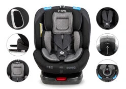 Momi Tordi Grijs Isofix 360° 0-36 Kg Autostoel FOSA00017 -Dirkje || Jollein || bébé-jou Verkoopwinkel momi tordi grijs isofix 360 0 36 kg autostoel fosa00017 12