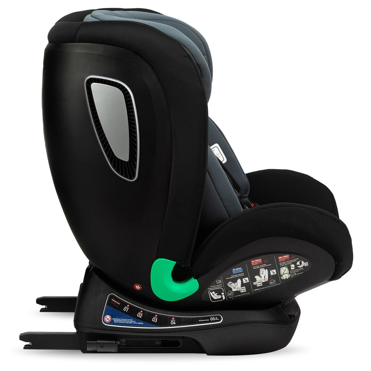 Momi Urso Black 40-150 Cm I-Size Autostoel FOSA00022 6 Momi Urso Black 40-150 Cm I-Size Autostoel FOSA00022 - Afbeelding 4