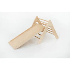 Luna Toys Naturel Houten Klimrek Met Glijbaan LU-36950 -Dirkje || Jollein || bébé-jou Verkoopwinkel nature pikler new 1 1
