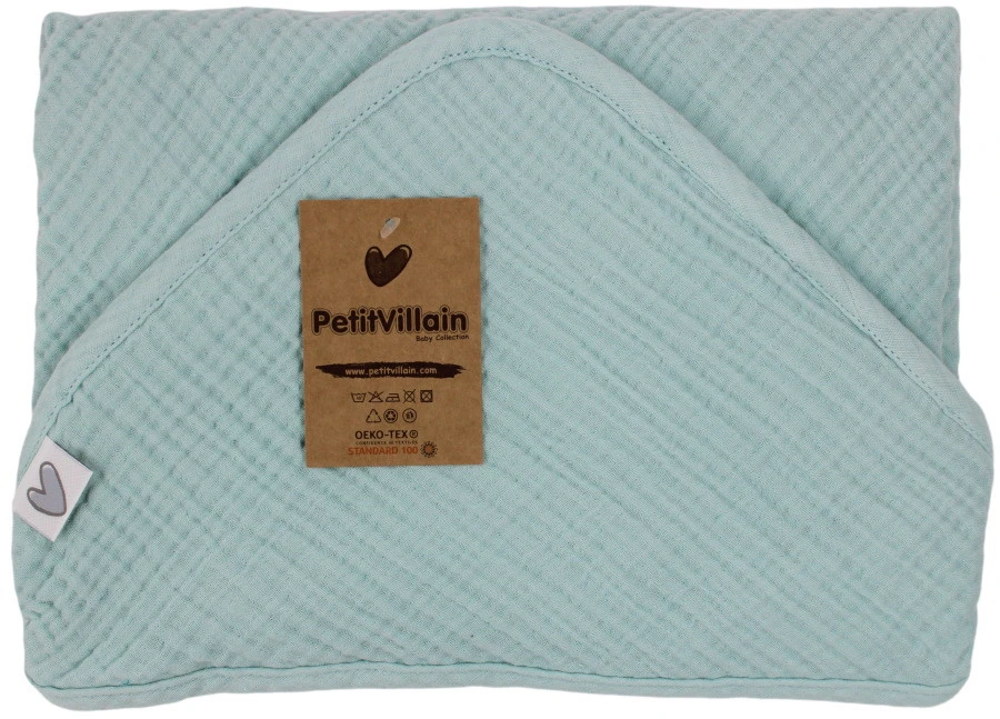 Petit Villain Hydrofiel Mint Badcape 3 Petit Villain Hydrofiel Mint Badcape