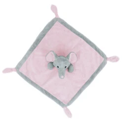 Petit Villain Olifant Roze Knuffeldoekje -Dirkje || Jollein || bébé-jou Verkoopwinkel petit villain olifant roze knuffeldoekje 01