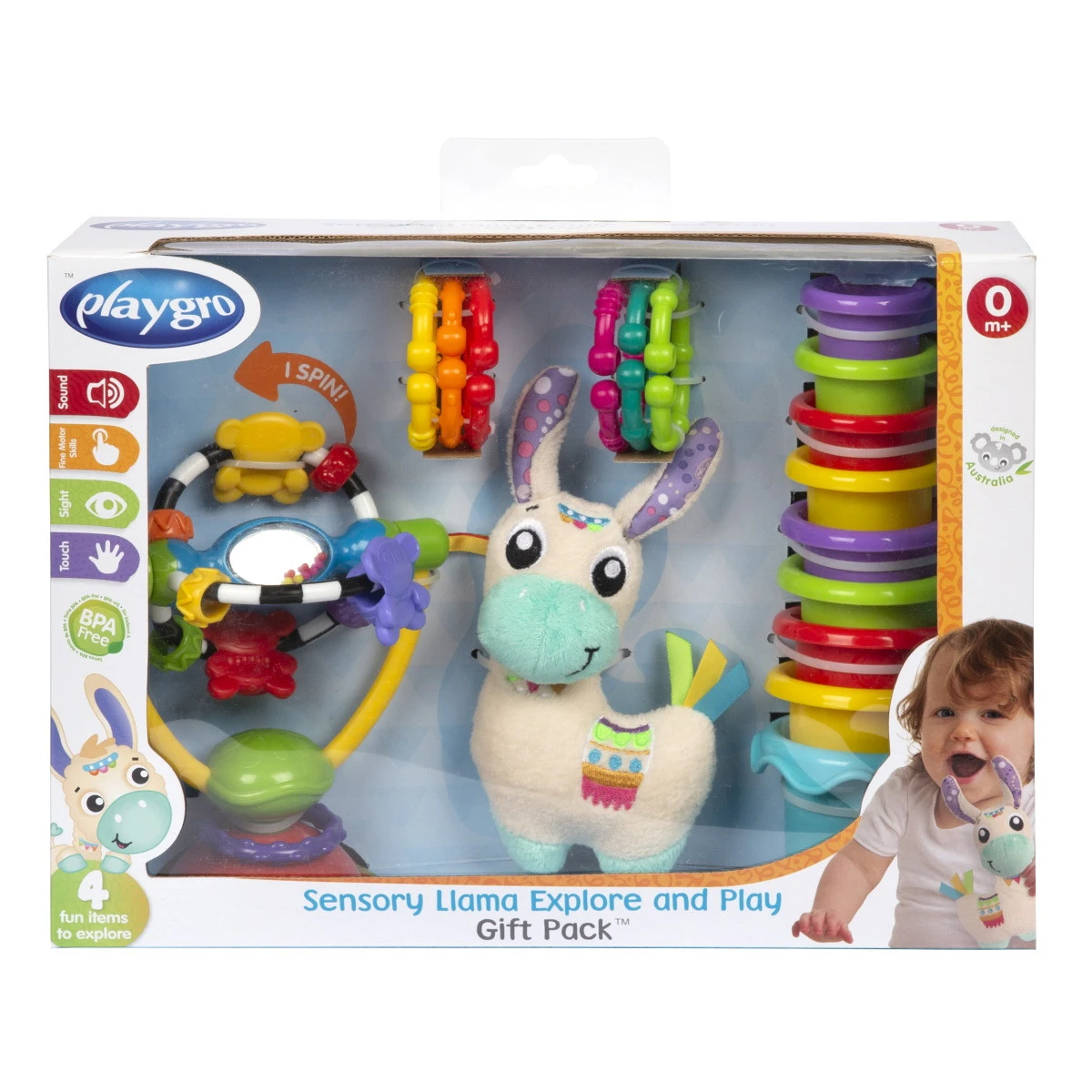 Playgro Sensory Llama Explore & Play Giftset P0188328 10 Playgro Sensory Llama Explore & Play Giftset P0188328 - Afbeelding 8