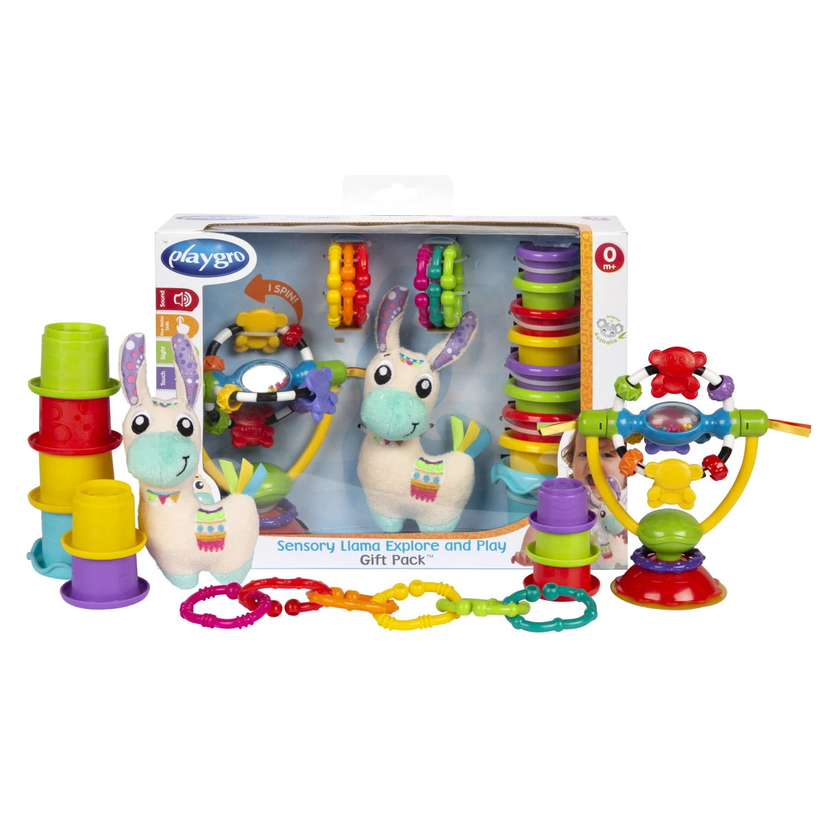 Playgro Sensory Llama Explore & Play Giftset P0188328 9 Playgro Sensory Llama Explore & Play Giftset P0188328 - Afbeelding 7