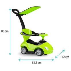 QKids Lolo Lime Green 2-in-1 Ride-on Loopauto QKIDS00007 -Dirkje || Jollein || bébé-jou Verkoopwinkel qkids lolo lime green 2 in 1 ride on loopauto qkids00007 9