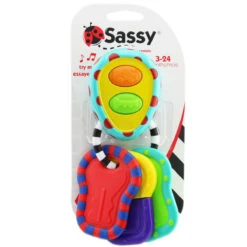Sassy Tactile Tunes Sleutelbos Bijtspeeltje S80158 -Dirkje || Jollein || bébé-jou Verkoopwinkel sassy tactile tunes sleutelbos bijtspeeltje 2