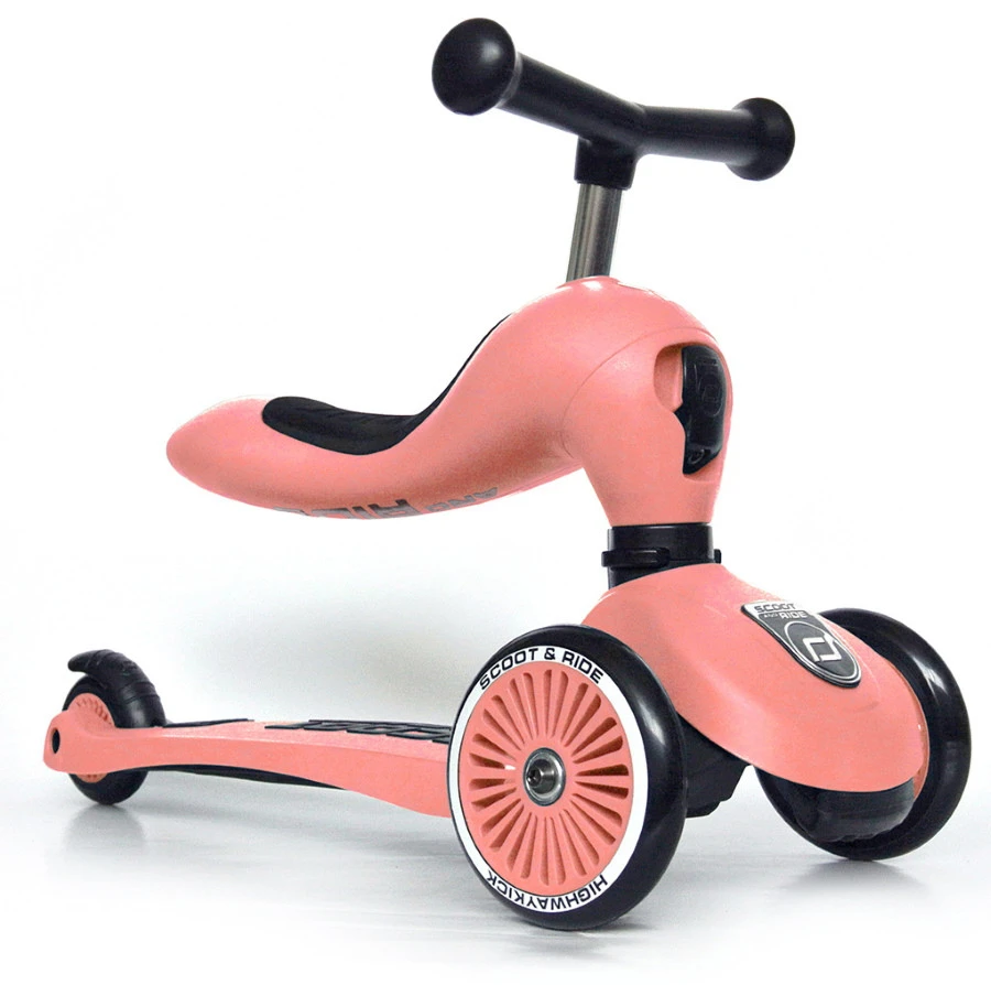 Scoot And Ride Peach Highwaykick 1 Step/Loopfiets SR-96353 5 Scoot And Ride Peach Highwaykick 1 Step/Loopfiets SR-96353 - Afbeelding 3
