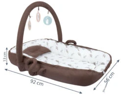 Sevibaby Brown Multifunctioneel Draagbaar Babynest 276-149 -Dirkje || Jollein || bébé-jou Verkoopwinkel sevibaby brown multifunctioneel draagbaar babynest 276 149 5
