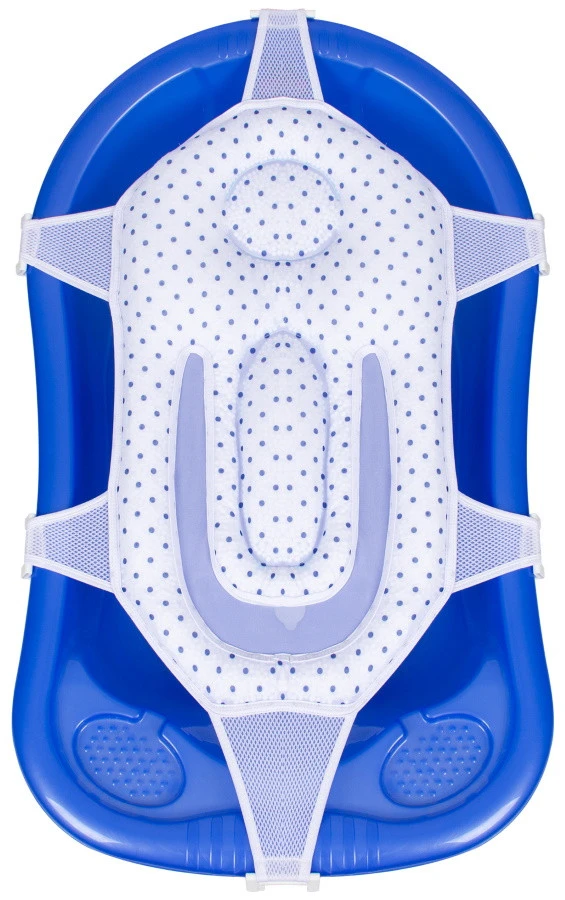 Sevibaby Dots Blauw Luxe Badhangmatje 689-7 3 Sevibaby Dots Blauw Luxe Badhangmatje 689-7