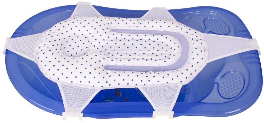 Sevibaby Dots Blauw Luxe Badhangmatje 689-7 4 Sevibaby Dots Blauw Luxe Badhangmatje 689-7 - Afbeelding 2