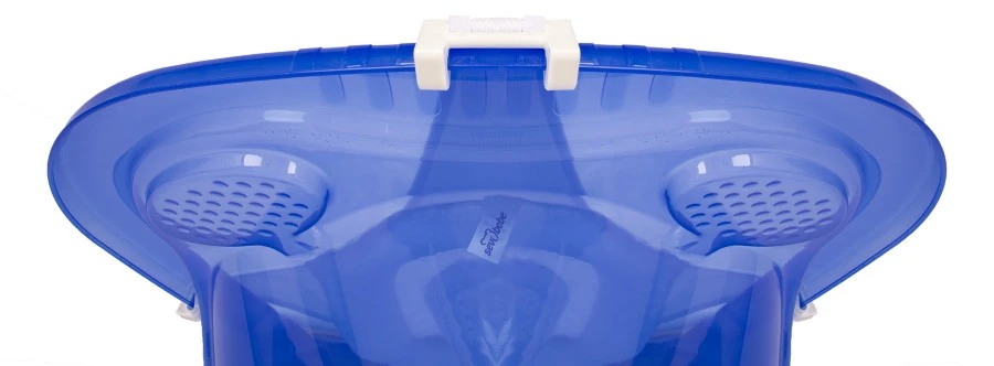 Sevibaby Dots Blauw Luxe Badhangmatje 689-7 5 Sevibaby Dots Blauw Luxe Badhangmatje 689-7 - Afbeelding 3