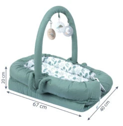 Sevibaby Green Reflux Multifunctioneel Draagbaar Babynest 275-92 -Dirkje || Jollein || bébé-jou Verkoopwinkel sevibaby green reflux multifunctioneel draagbaar babynest 275 92 5