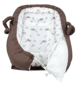 Sevibaby Brown Reflux Multifunctioneel Draagbaar Babynest 275-149 -Dirkje || Jollein || bébé-jou Verkoopwinkel sevibaby nougat reflux multifunctioneel draagbaar babynest 275 149 4 1