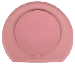 Sevibaby Roze Silicone Bord Met Zuignap 525-18 -Dirkje || Jollein || bébé-jou Verkoopwinkel sevibaby roze silicone bord met zuignap 525 18 2