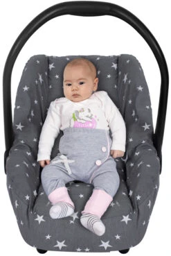 Sevibaby Star Grijs 0+ Autostoelhoes 61-13 -Dirkje || Jollein || bébé-jou Verkoopwinkel sevibaby star grijs 0 autostoelhoes 61 13 1