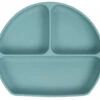 Sevibaby Turquoise Silicone Bord Met Zuignap 525-15 -Dirkje || Jollein || bébé-jou Verkoopwinkel sevibaby turquoise silicone bord met zuignap 525 15
