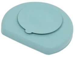 Sevibaby Turquoise Silicone Bord Met Zuignap 525-15 -Dirkje || Jollein || bébé-jou Verkoopwinkel sevibaby turquoise silicone bord met zuignap 525 15 2