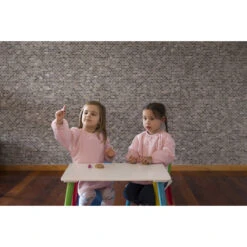 Silly Billyz Towel Antique Pink Messy Eater Slab 117318 -Dirkje || Jollein || bébé-jou Verkoopwinkel silly billy slab sfeer 5 1 2