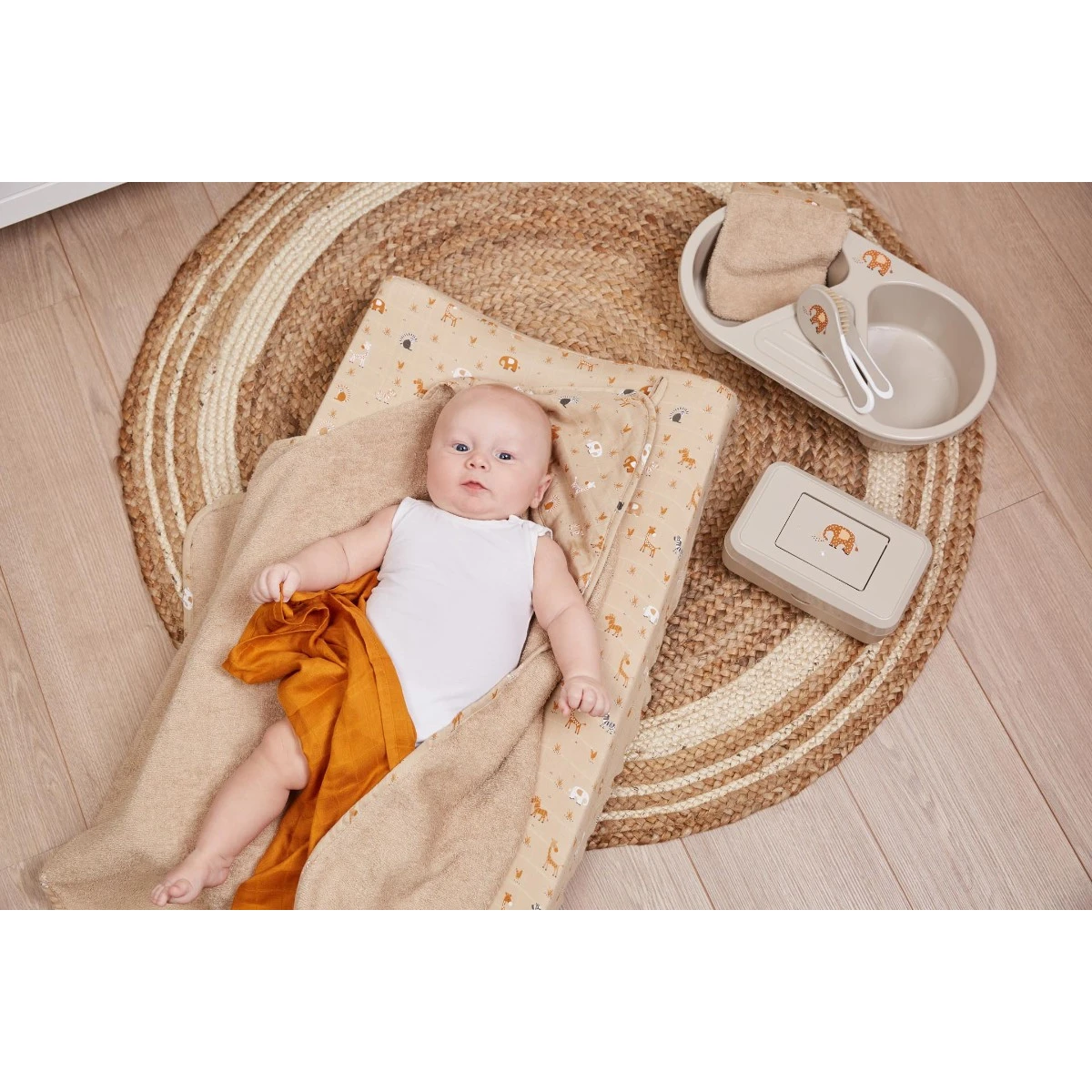 Bébé-jou Bebe-Jou Steppe 72 X 44 Cm Aankleedkussenhoes 301420 3 Bébé-jou Bebe-Jou Steppe 72 X 44 Cm Aankleedkussenhoes 301420