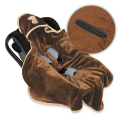 Babymatex Koala Bruin 95x95 Cm Microvezel Wikkeldeken Voor Autostoel TB0149_17 -Dirkje || Jollein || bébé-jou Verkoopwinkel tb0149 45 1