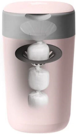 Tommee Tippee Twist & Click Gentle Pink Luieremmer 85100202 (eco) -Dirkje || Jollein || bébé-jou Verkoopwinkel tommee tippee twist click gentle pink luieremmer 85101301 1 1