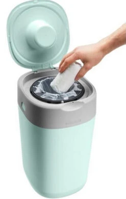 Tommee Tippee Twist & Click Tub Green Luieremmer 85102402 (eco) -Dirkje || Jollein || bébé-jou Verkoopwinkel tommee tippee twist click tub green luieremmer 85102501 2 1