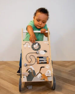 Tryco Nature Houten Activiteiten Loopwagen TR-353003 -Dirkje || Jollein || bébé-jou Verkoopwinkel tr 353003 tryco wooden baby walker new 07 1920x1920