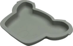 Tryco Koala Olive Gray Siliconen Bord TR-392817 -Dirkje || Jollein || bébé-jou Verkoopwinkel tr 392817 8720289396732 koala olive gray silicone plate 03