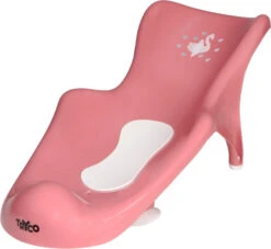 Tryco Swan Ivy Pink Badset -Dirkje || Jollein || bébé-jou Verkoopwinkel tr 412637 8720663930125 tryco pink swan ivy anti slip bath cradle 01 1