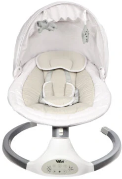 Tryco Hugg Silver/White Swing Babyschommel TR-282702 -Dirkje || Jollein || bébé-jou Verkoopwinkel tryco hugg silver white swing babyschommel tr 282702 7 1920x1920