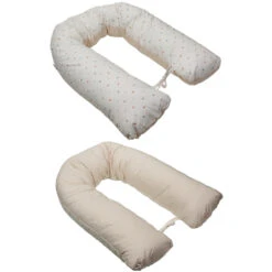 MamaLoes Stippen Voedingskussen Met Lussen ML020412 -Dirkje || Jollein || bébé-jou Verkoopwinkel voedingskussen lussen stippen