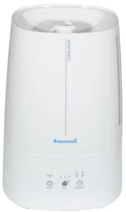 Weewell Ultrasonik Cool Mist Grijs Luchtbevochtiger WHC650 -Dirkje || Jollein || bébé-jou Verkoopwinkel weewell ultrasonik grijs luchtbevochtiger whc650 2