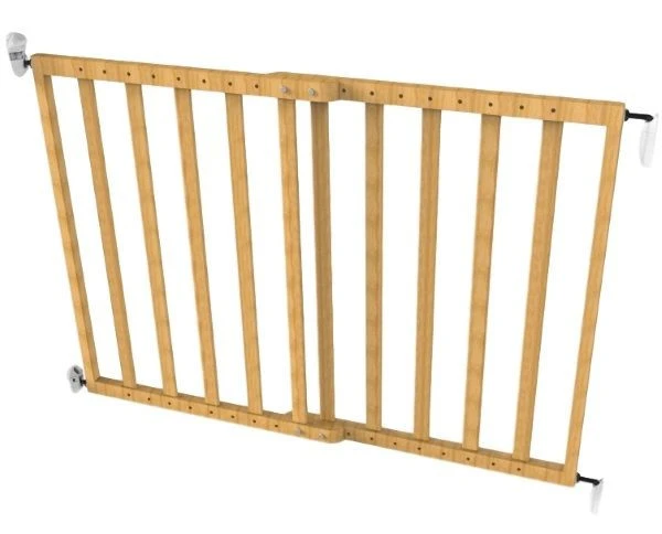 Noma Naturel Houten Uitschuifbaar Traphek/Veiligheidshek 93729 3 Noma Naturel Houten Uitschuifbaar Traphek/Veiligheidshek 93729