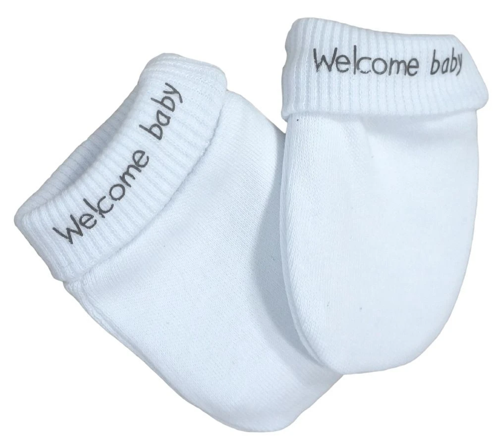 Petit Villain Wit 'Welcome Baby' 6-delige Babyset 7 Petit Villain Wit 'Welcome Baby' 6-delige Babyset - Afbeelding 5