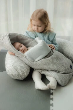 Zaffiro Geo Blue Steel Voedingskussen 1012 -Dirkje || Jollein || bébé-jou Verkoopwinkel zaffiro geo blue steel voedingskussen 1012 1 1