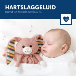 Zazu Becky Het Konijn Heartbeat Knuffeldoekje ZA-BECKY-01 -Dirkje || Jollein || bébé-jou Verkoopwinkel zazu becky het konijn heartbeat knuffeldoekje za becky 01 4