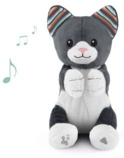 Zazu Chloe De Kat Klappende Knuffel Met Geluid ZA-CHLOE-01 -Dirkje || Jollein || bébé-jou Verkoopwinkel zazu chloe de kat klappende knuffel met geluid za chloe 01 2