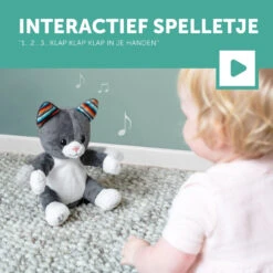 Zazu Chloe De Kat Klappende Knuffel Met Geluid ZA-CHLOE-01 -Dirkje || Jollein || bébé-jou Verkoopwinkel zazu chloe de kat klappende knuffel met geluid za chloe 01 7
