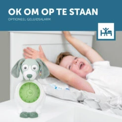 Zazu Davy The Dog Groen Slaaptrainer En Kinderwekker ZA-DAVY-02 -Dirkje || Jollein || bébé-jou Verkoopwinkel zazu davy slaaptrainer 4 1