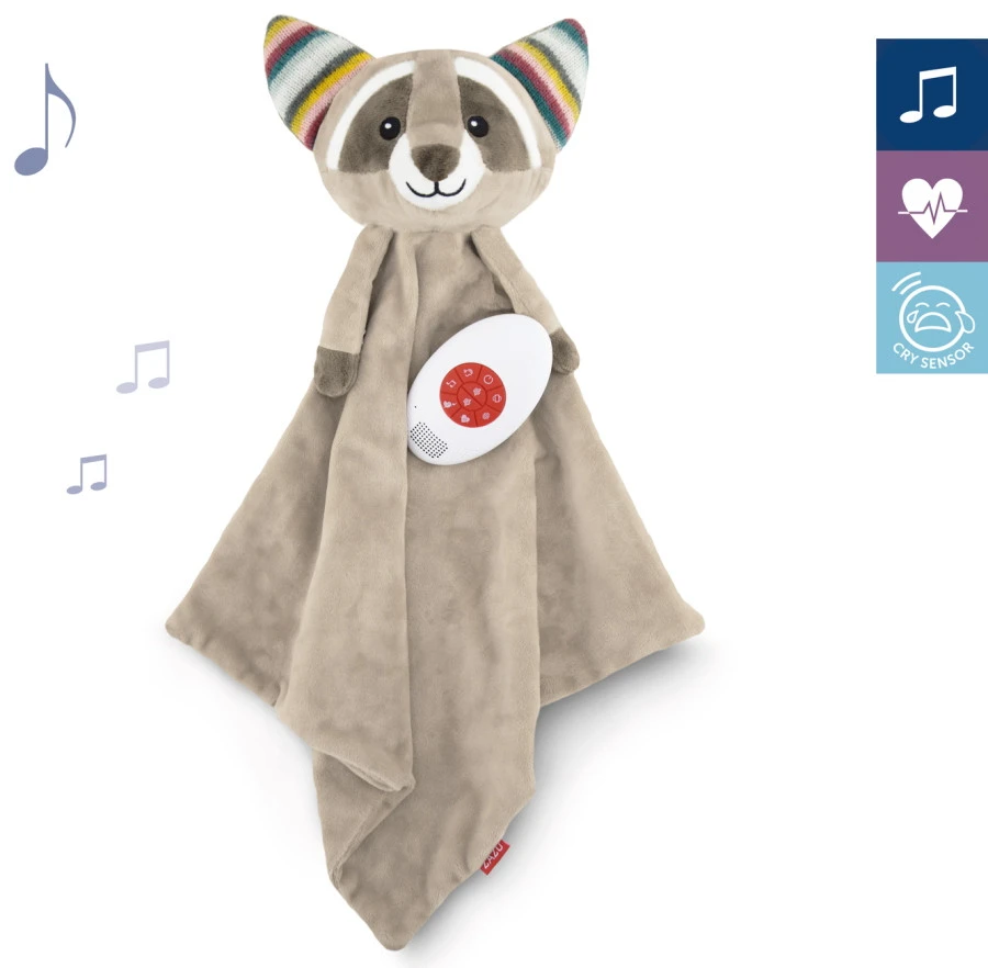 Zazu Robin De Wasbeer Heartbeat Knuffeldoekje ZA-ROBIN-01 4 Zazu Robin De Wasbeer Heartbeat Knuffeldoekje ZA-ROBIN-01 - Afbeelding 2