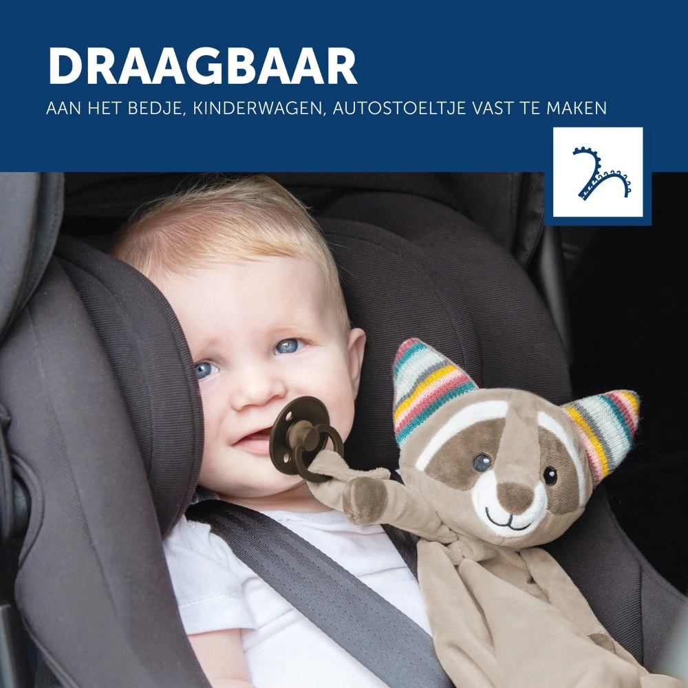 Zazu Robin De Wasbeer Heartbeat Knuffeldoekje ZA-ROBIN-01 13 Zazu Robin De Wasbeer Heartbeat Knuffeldoekje ZA-ROBIN-01 - Afbeelding 11