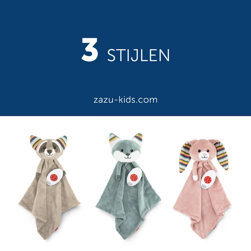Zazu Robin De Wasbeer Heartbeat Knuffeldoekje ZA-ROBIN-01 14 Zazu Robin De Wasbeer Heartbeat Knuffeldoekje ZA-ROBIN-01 - Afbeelding 12
