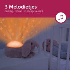 Zazu Ruby Het Konijn Muzikale Sterrenprojector ZA-RUBY-01 -Dirkje || Jollein || bébé-jou Verkoopwinkel zazu ruby het konijn muzikale sterrenprojector za ruby 01 melodietjes