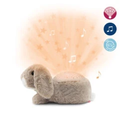 Zazu Ruby Het Konijn Muzikale Sterrenprojector ZA-RUBY-01 -Dirkje || Jollein || bébé-jou Verkoopwinkel zazu ruby het konijn muzikale sterrenprojector za ruby 01 oranje