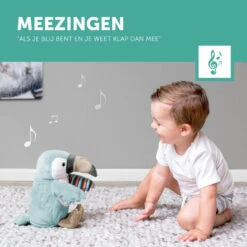 Zazu Timo De Toekan Klappende Knuffel Met Geluid Engels ZA-TIMO-01 -Dirkje || Jollein || bébé-jou Verkoopwinkel zazu timo de toekan klappende knuffel met geluid za timo 01 6